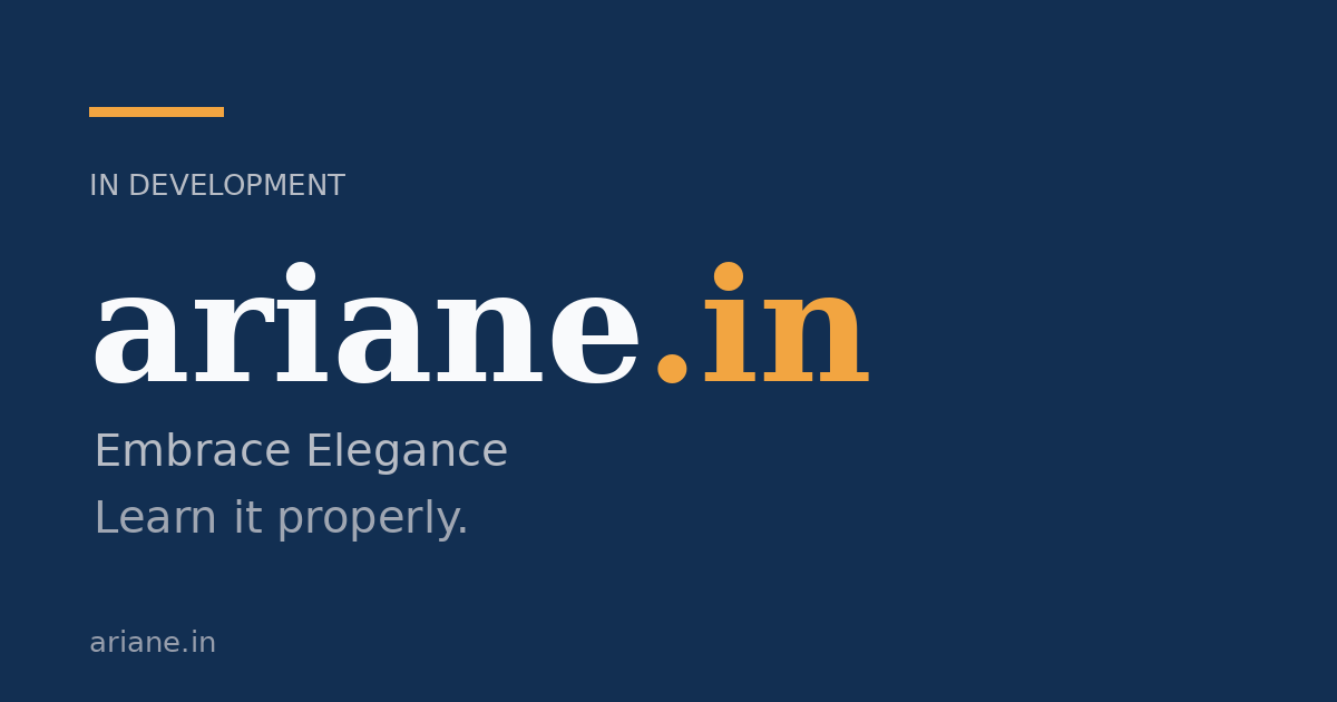 Link preview image for ariane.in
